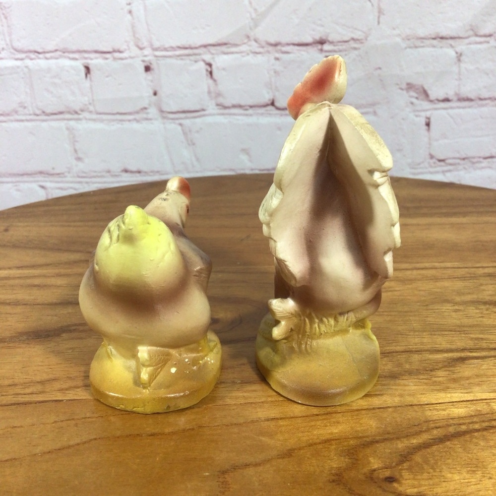 Vintage Enesco Japan Ceramic Chicken Salt And Pepper Shaker Pair - Picture 4 of 9